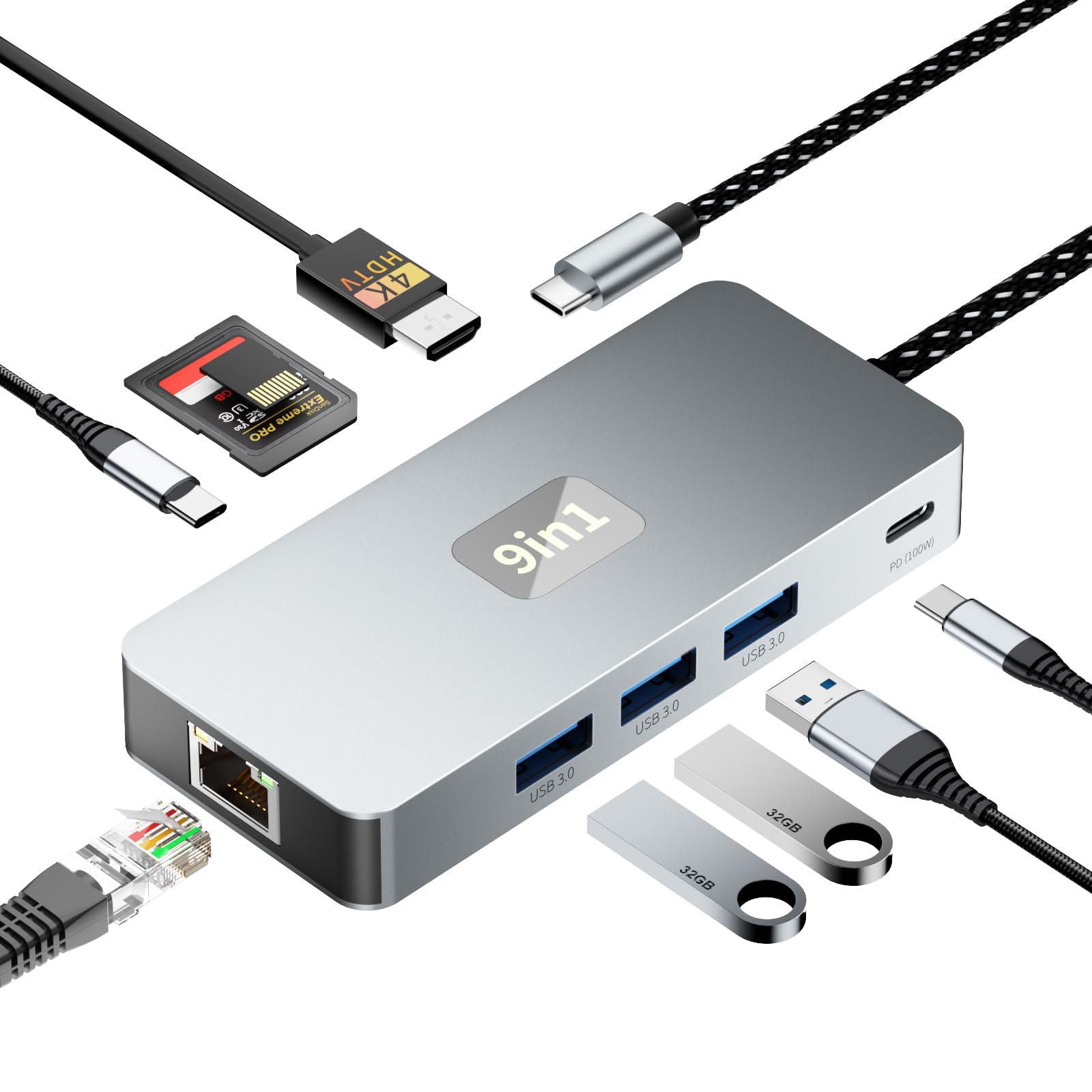 UGREEN Revodok Pro 1061 USB C Hub, 6-in-1 Multiport Adapter with UGREEN Revodok Pro 1061 USB C Hub, 6-in-1 Multiport Adapter with