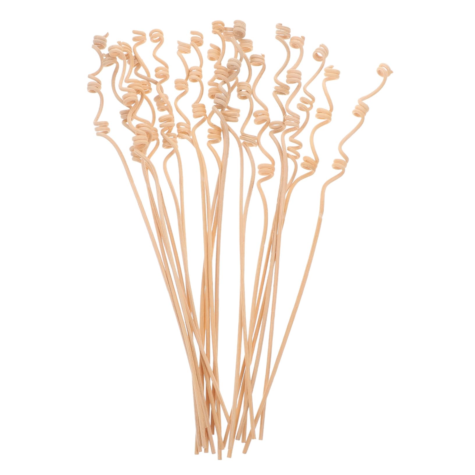 FUNOMOCYA Ir Freshener Stick 20pcs Essential Oil Diffuser Sticks Natural Rattan Multi-Spiral Head for Home Use