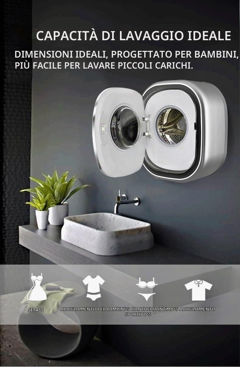 Daewoo Winia Mini Tiny Lavatrice per Camper, Barca, Studente o Casa – DY-BGX09