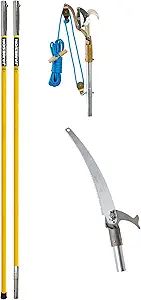Jameson FG-6PKG-7 FG-Series Manual Pole Saw and Tree Pruner with Two 6-Foot Fiberglass Poles