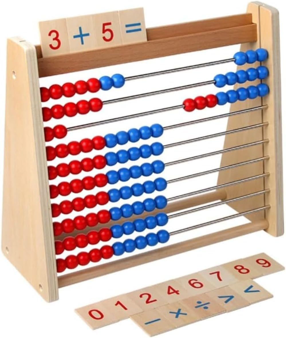そろばん、球形知育玩具、3歳以上の子供に適した玩具、カウンター、数学、五行算数、計算台、教材、幼稚園、幼児教育、足し算と引き算 [並