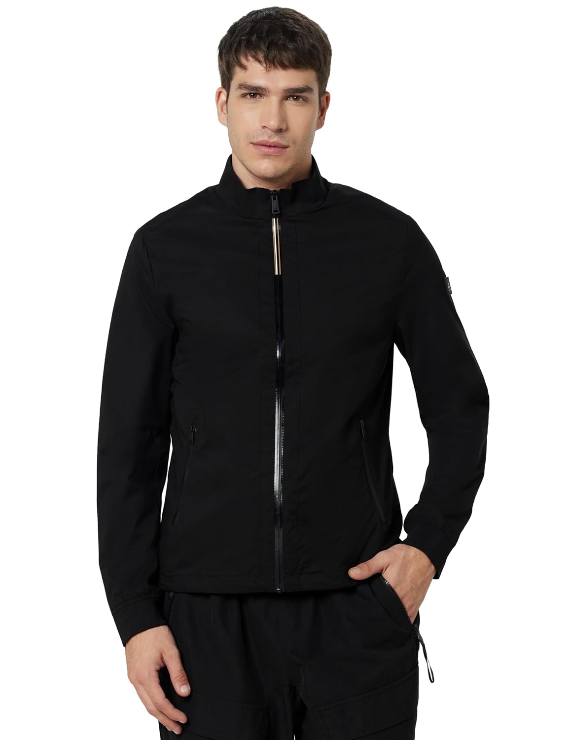 Arrow Sports Mens Black Solid Long Sleeve Polyester Classic Jacket - Review, Price and Buying Guide