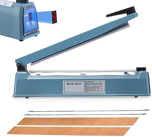 Miniatura 8 de Máquina de sellado térmico manual de 16 pulgadas, sellador de bolsas de calor, herramienta de cierre de bolsa de plástico de tubería de polietileno