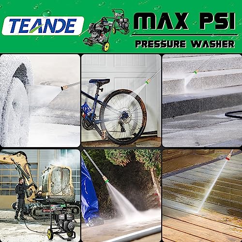Teande T5298-4000 4200 Gas Pressure Washer 4000Psi Gas Power Washer 2.6Gpm 7.0Hp Engine Heavy Duty Power Washer Gas Powered thumb #6
