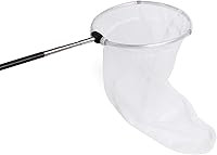 Vista 3 de RESTCLOUD Red de insectos y mariposas con anillo de 12 pulgadas, profundidad neta de 24 pulgadas, mango que se extiende hasta 59 pulgadas