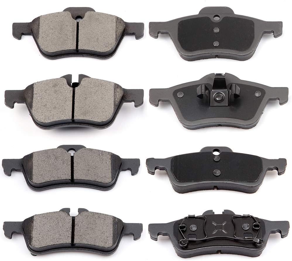 Brake Pads, ECCPP 8pcs Ceramic Brake Kits fit for 2002 2003 2004 2005 2006 2007 2008 for Mini Cooper