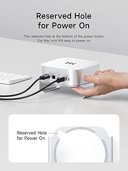 Hagibis Mac mini Stand Aluminum Alloy Mount for Mac mini M4/M4 Pro