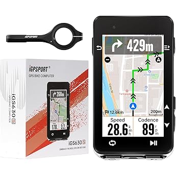 iGPSPORT iGS630 GPS Bike Computer, 2.8‘’ Map Navigation iClimb Training Function MTB Wireless Cycling Computer GPS Unit IPX7 Waterproof (iGS630 Only)