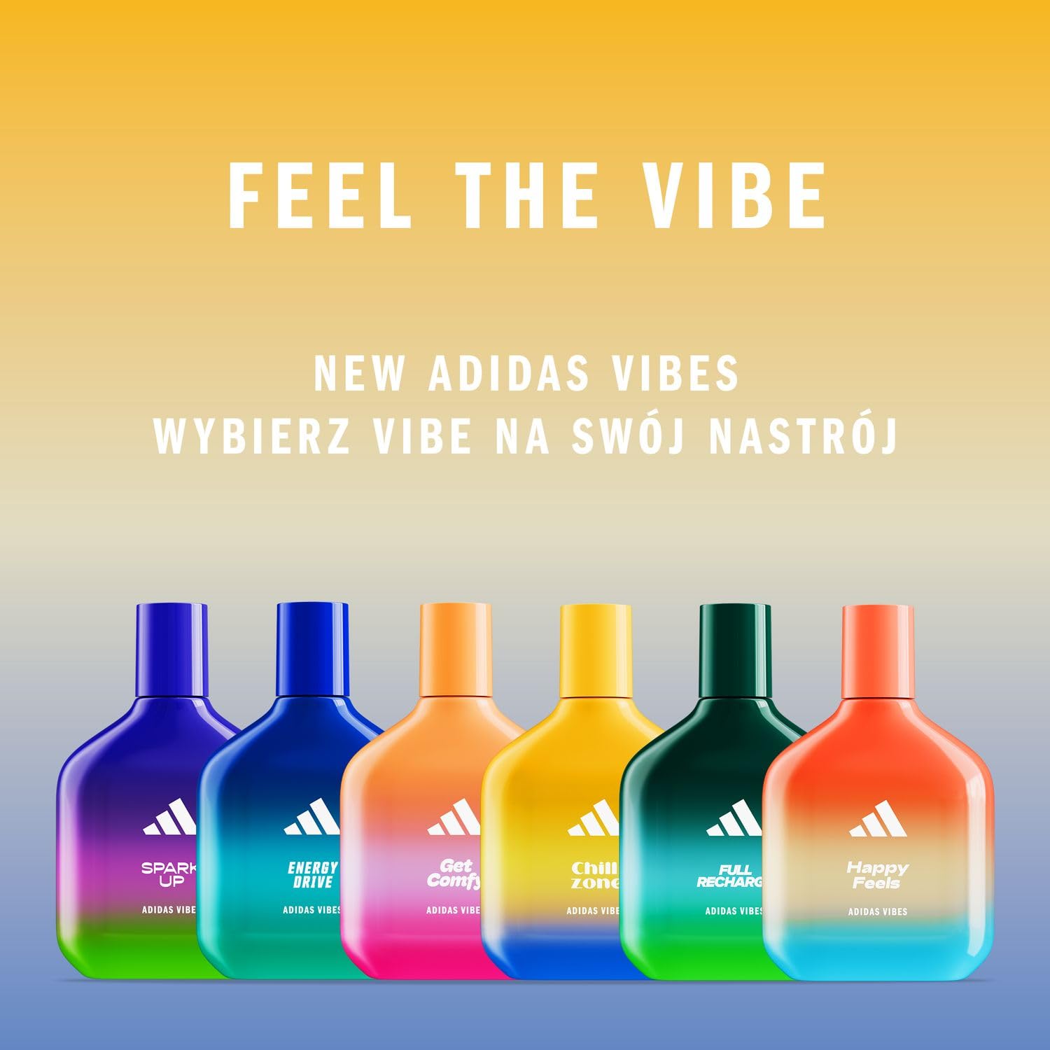 adidas Vibes Chill Zone woda perfumowana dla każdego, relaksująca i kojąca, 100 ml