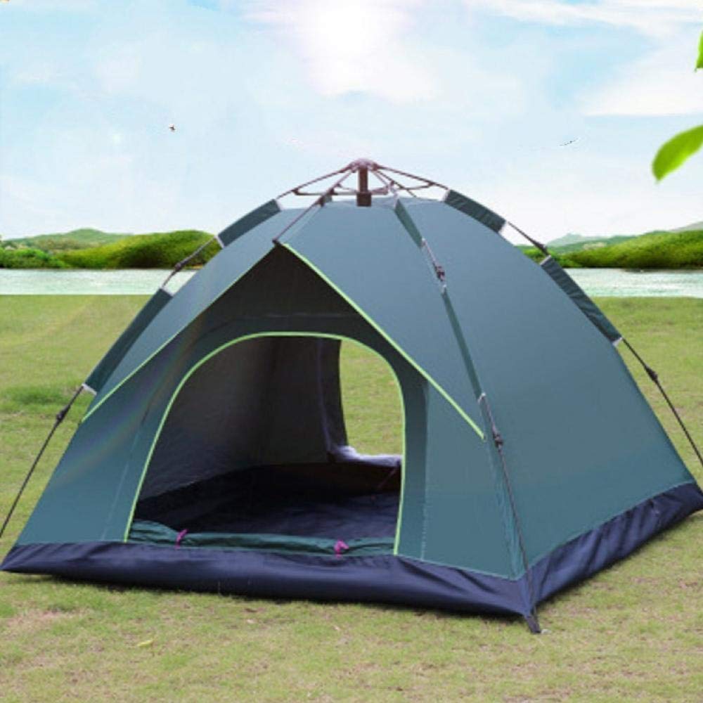 llv Tente de camping automatique à ouverture rapide avec double pont