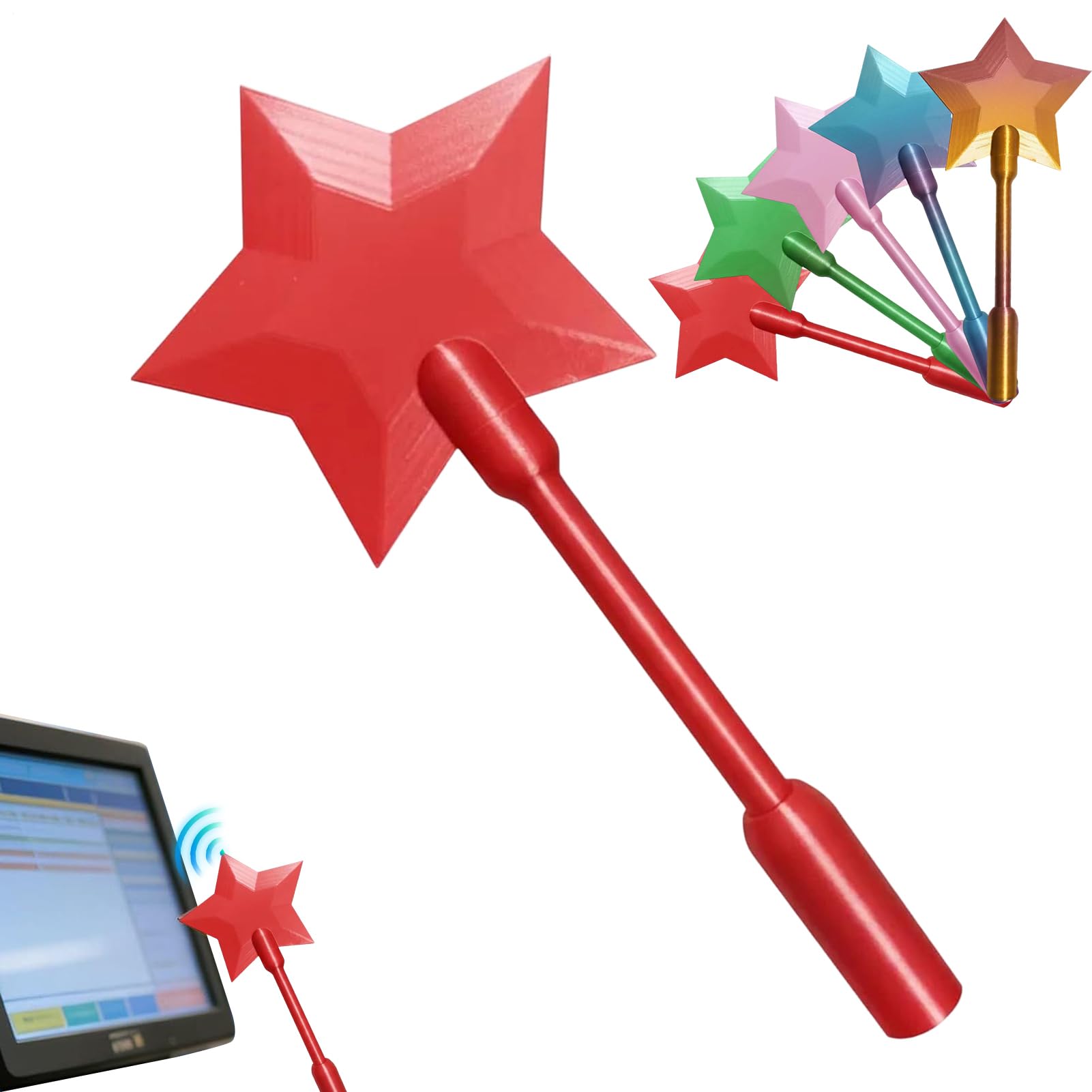 Credit Card Payment Wand, Star Magic Wands Contactless Payment Card Holder, 3D Printed Credit Cards Magic Wands, For Raves Parties Pranks And Contactless Payments