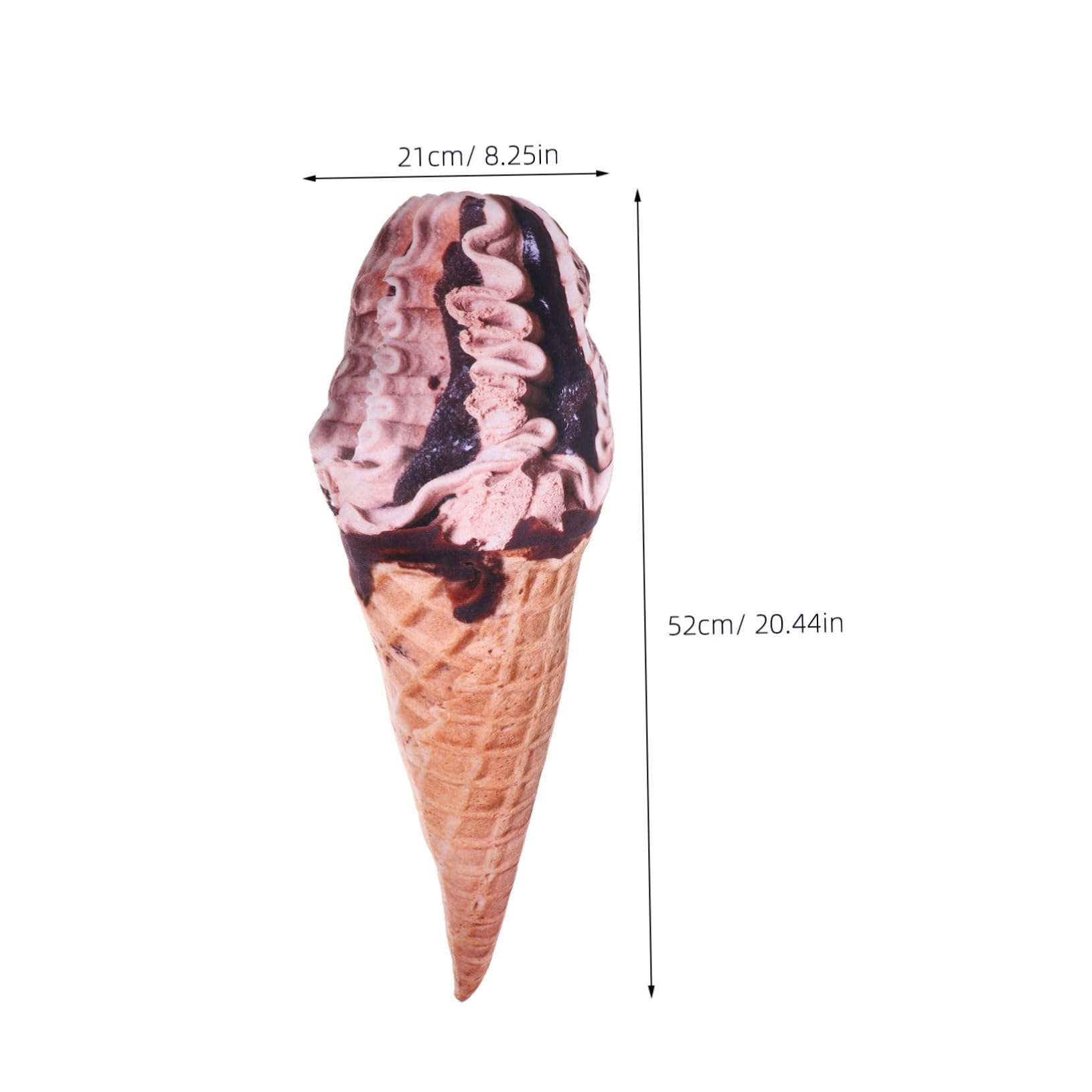 SEWOART Unique Ice Cream Pillow Cushion Toy Soft Funny Pillow for Bedroom Living Room Office