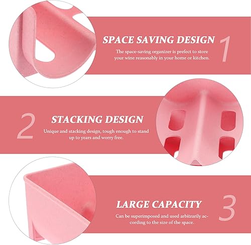 Miniatura 3 de Zerodeko Organizador de latas de soda, 4 unidades, organizador de almacenamiento para vino, champán, dispensador apilable para refrigerador,