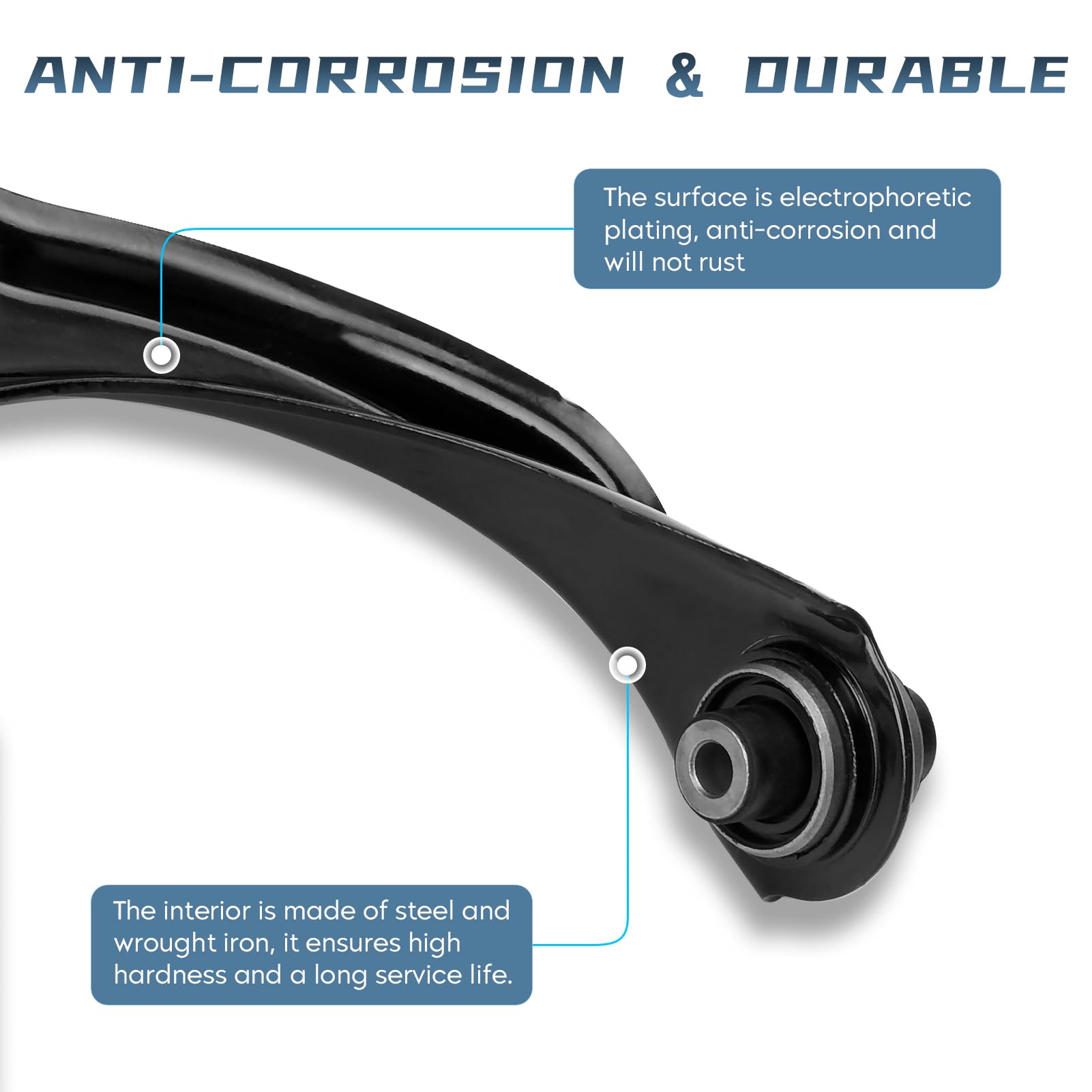 Kit De Réglage Camber Godspeed AK-046-B - Rotules Acier Pour Bras Supérieur, Compatible 03-07 Accord