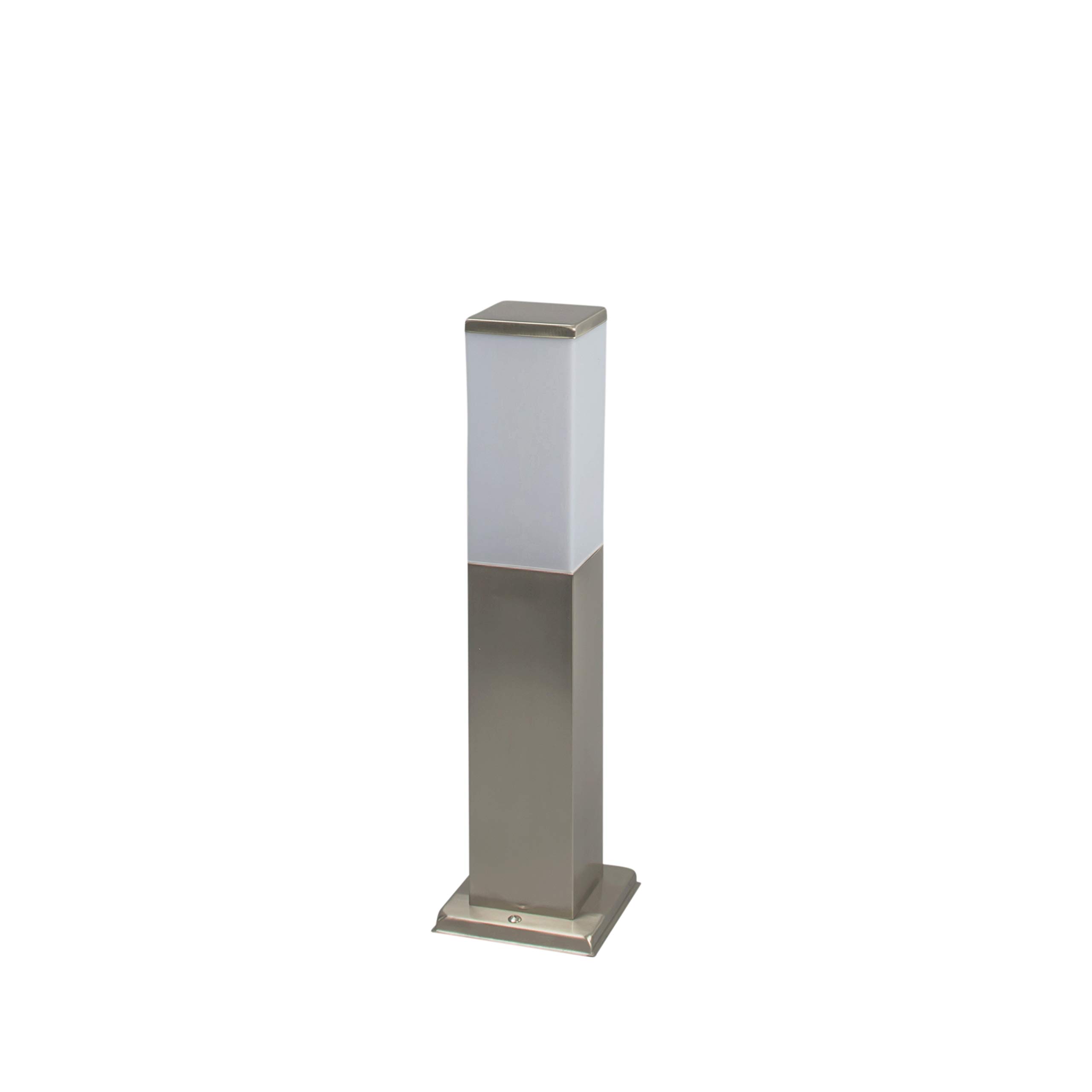 Qazqa malios - Palo da terrazza Moderno - 1 luce - L 80 mm - Acciaio - Design - Illuminazione esterna