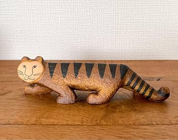 【断捨離により6/27（金）迄の出品】リサ・ラーソン タイガー 陶器 置物 断捨離により6/27（金）迄の出品】リサ・ラーソン タイガー 陶器
