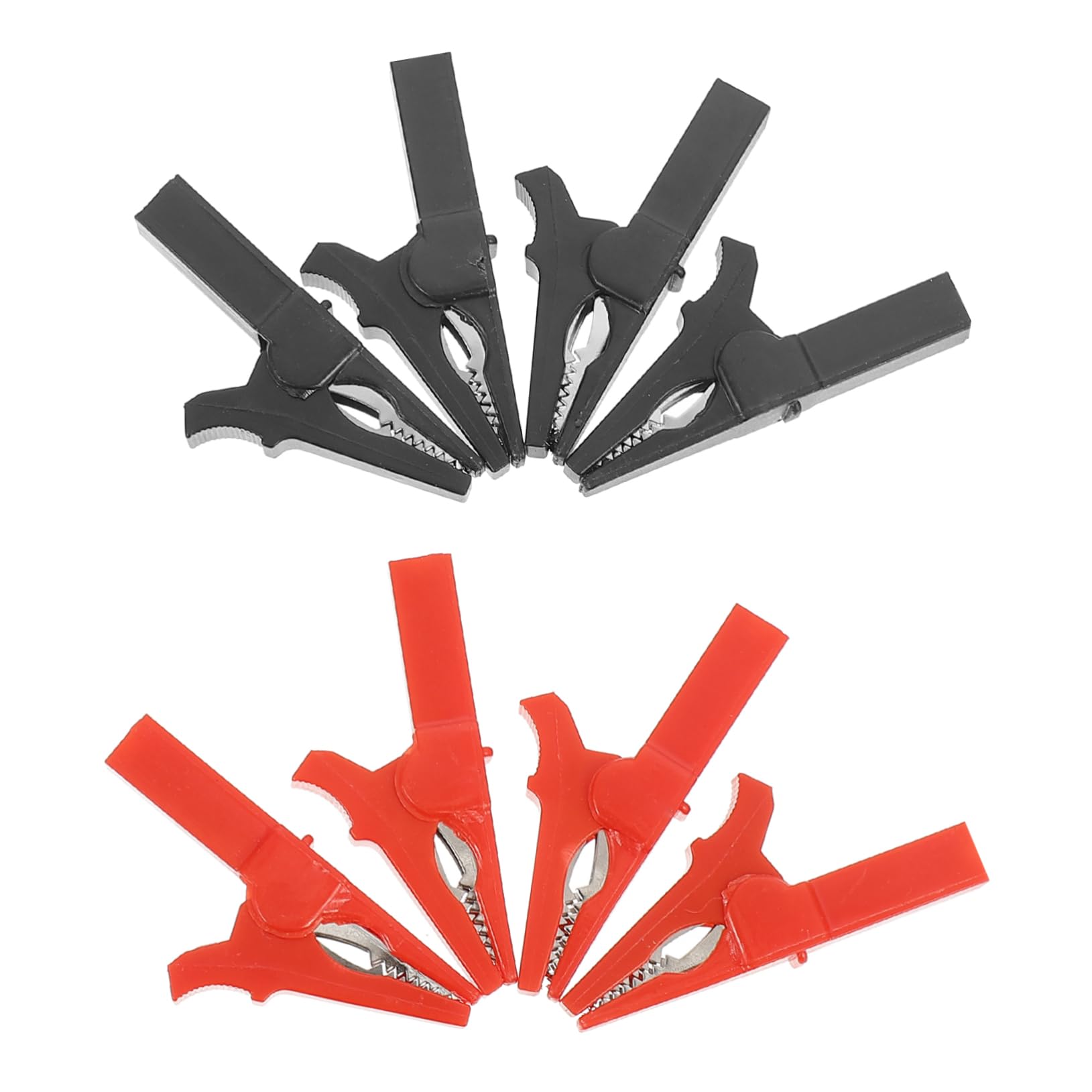 FUNOMOCYA 8pcs Alligator Clip Spring Clip Car Battery Clip Alligator Clips for Multimeter Insulated Alligator Clamp Battery Crocodile Clamps Car Battery Clamp Auto Battery Clip Copper