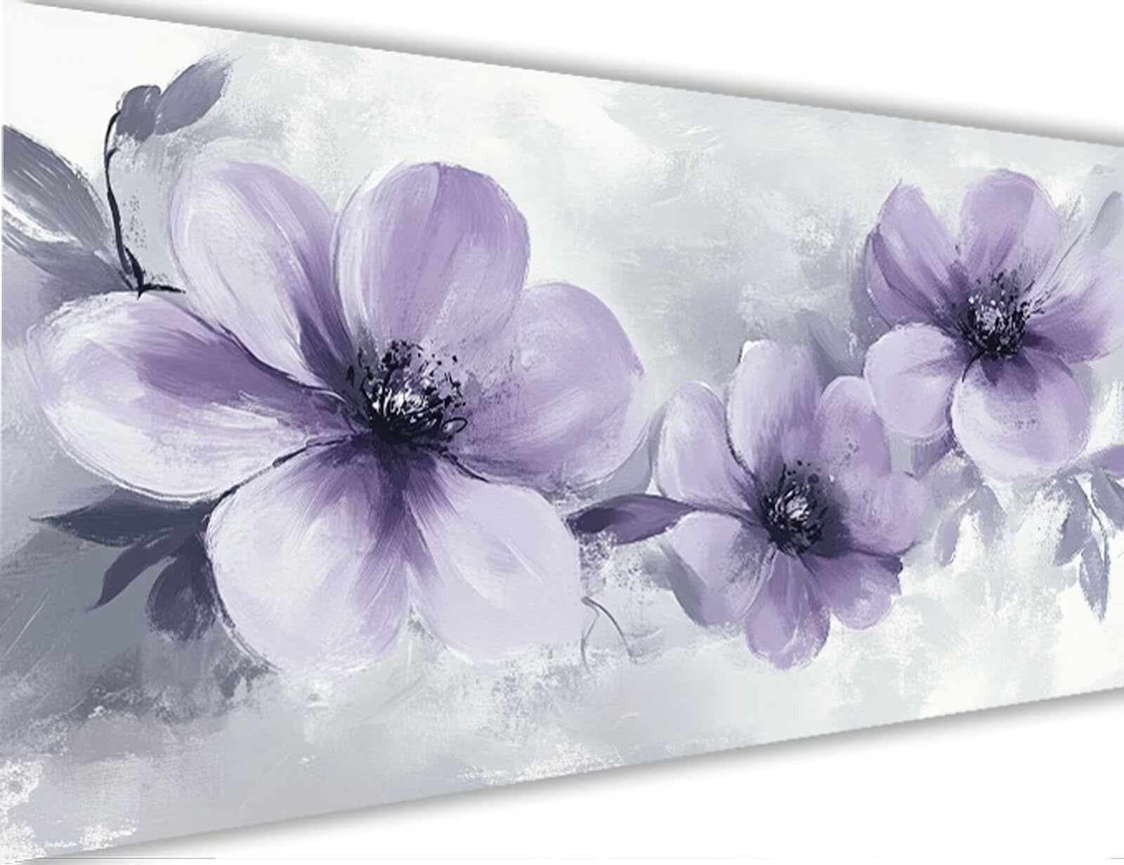 Paint by Numbers Kits Flower 40x80cm Large Paint by Numbers for Adults with Frame Retro, DIY Oil Painting Art with Paintbrushes and Acrylic Pigment, Hobbies for Women Adults Crafts Wall Decor LE-898