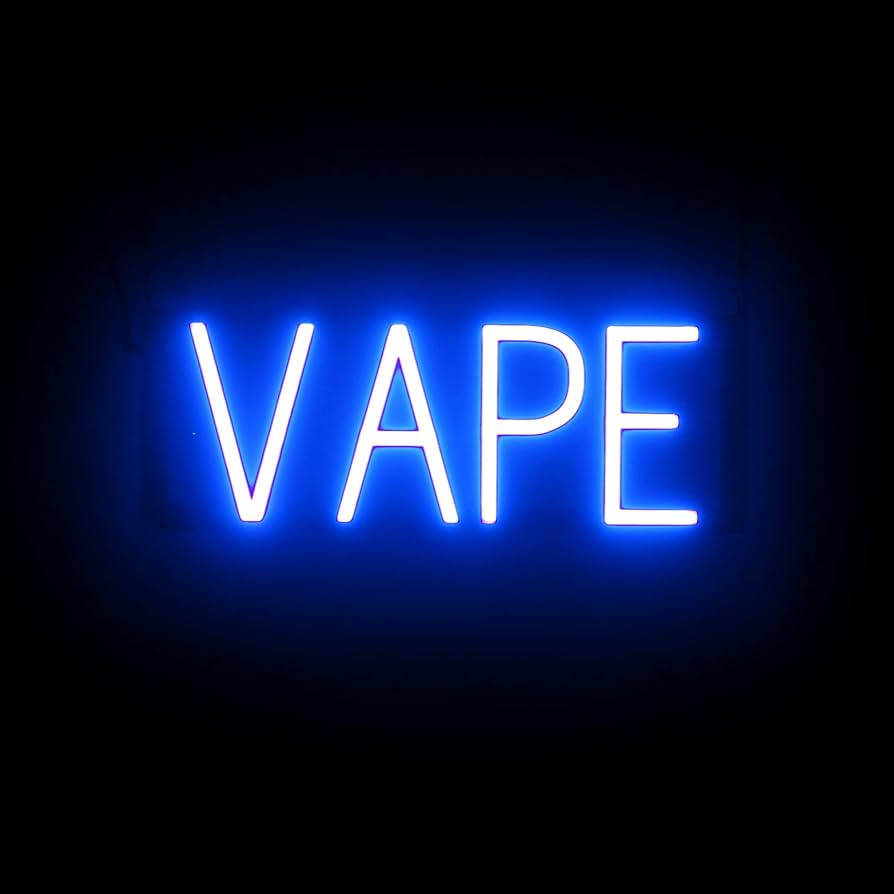 SpellBrite VAPE Sign | Smoke Shop-Related Sign with Neon Look, Blue LED  Light Source | 17.0