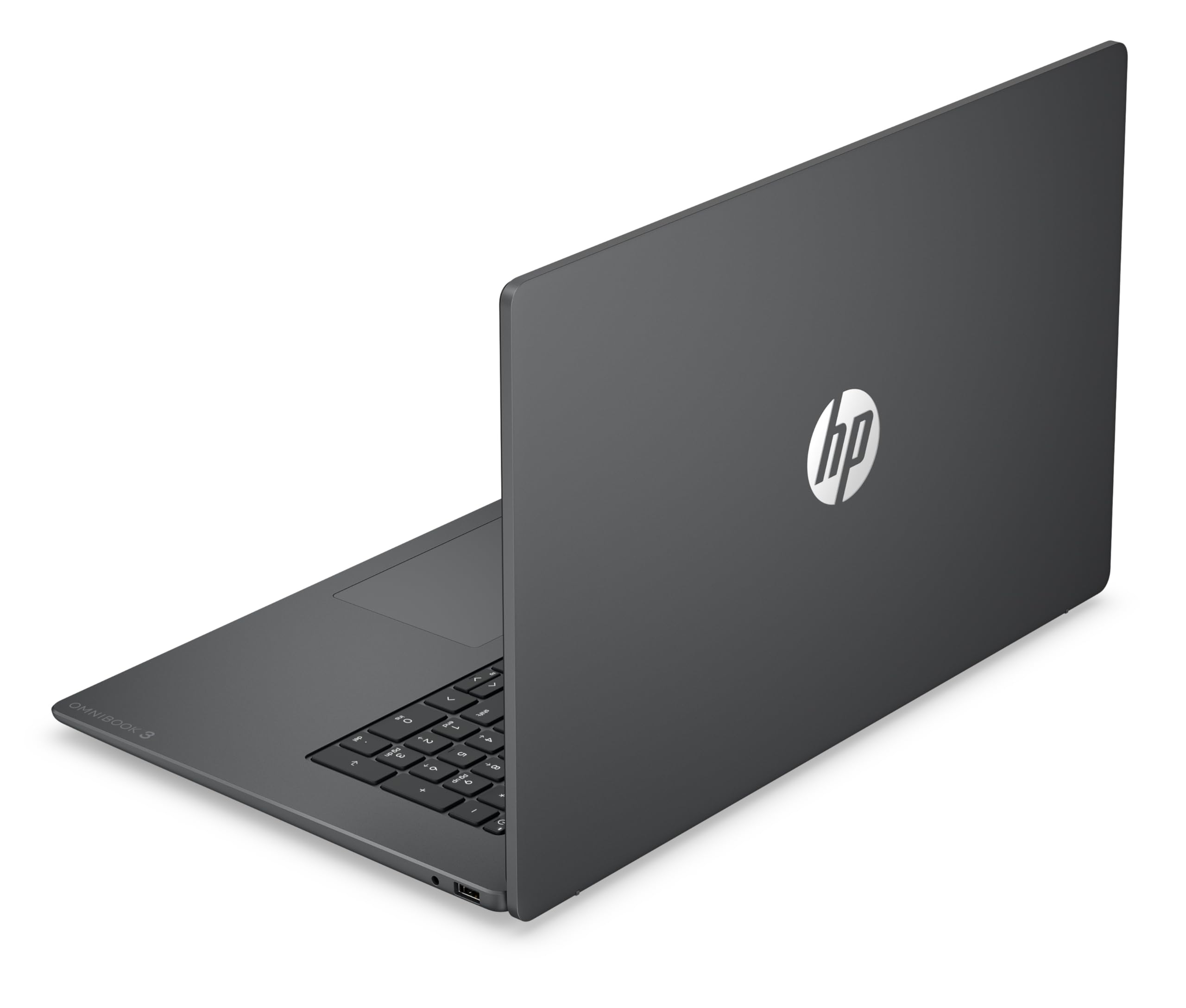 HP OmniBook 3 17-dp0002sf Ordinateur Portable 17,3" FHD IPS, PC Portable (AMD Ryzen 5 40, RAM 16 Go, SSD 512 Go, AMD Radeon 610M Graphics, Windows 11), Laptop Gris, Clavier AZERTY