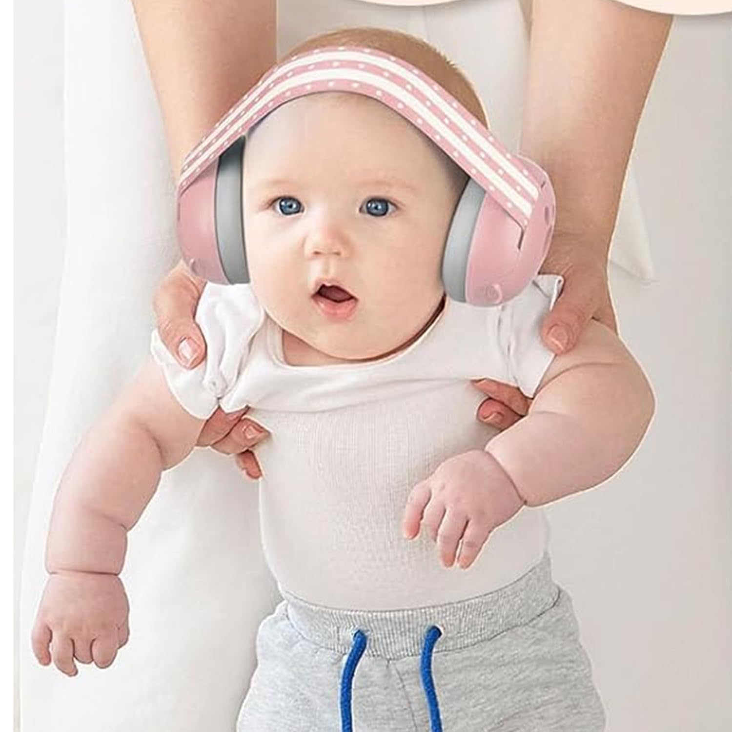 Baybee Noise Reduction Ear Muffs for Baby | Essential Infants Ear Protector Headphones with 25db Noise Cancellation & Adjustable Headband | Improves Sleep, Ideal for Travel, Concerts, Fireworks (Pink) 1