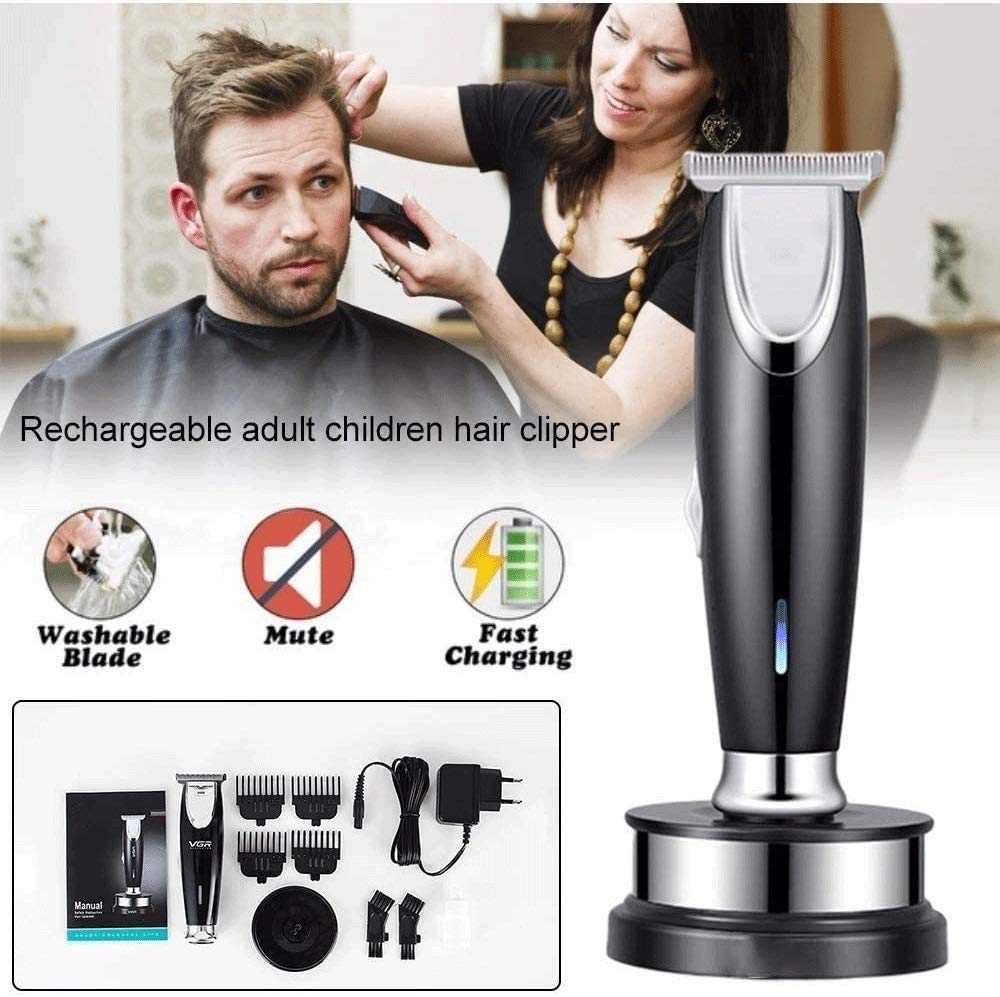 Capelli Professionali Capelli Capelli Cordless Trimmer per Capelli Ricaricabili per Capelli Ricaricabili per Uomo e Uso familiare con Bacino di Ricarica 4 Guida Pettine