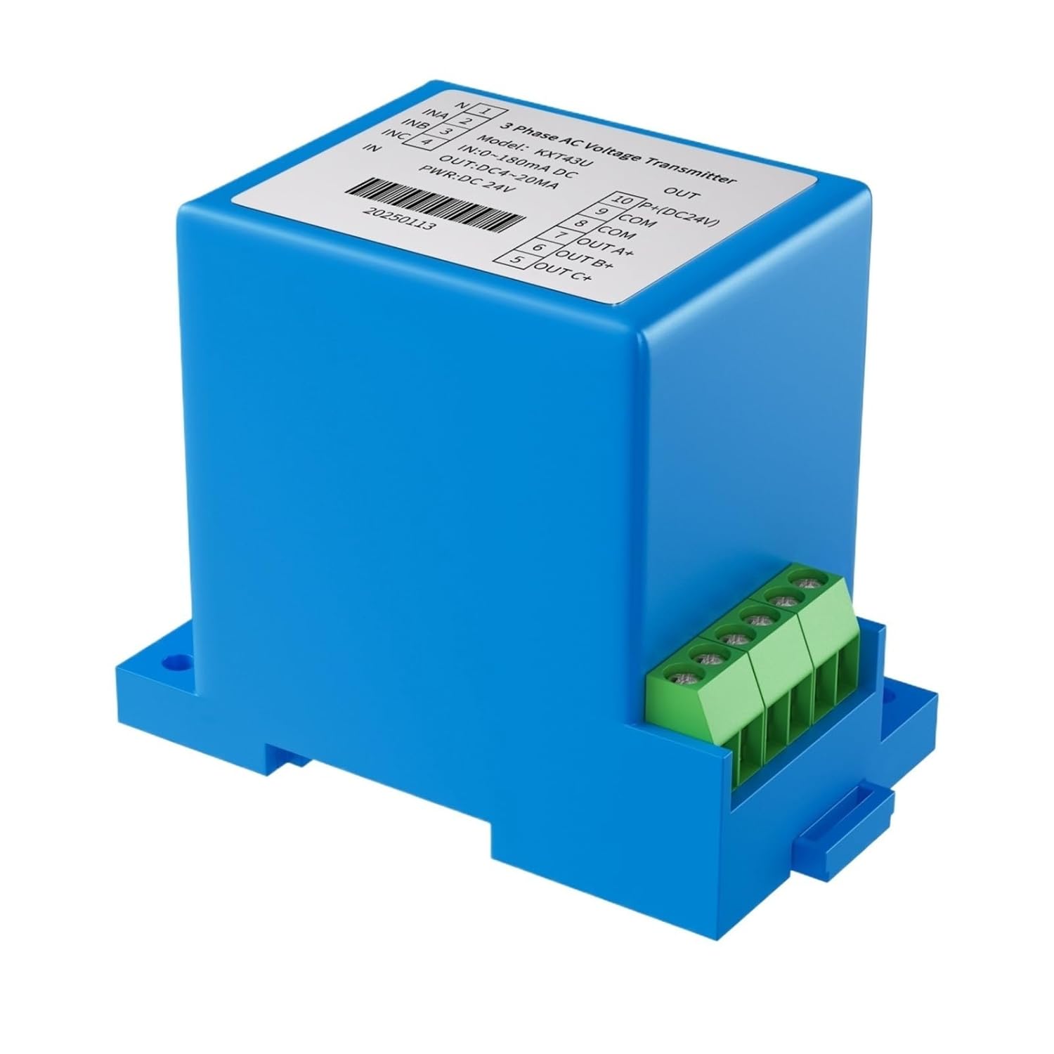 Ac Votlage Transducecr 0-100v 0-200v 0-300v 0-600v Ac Voltage Transmiiter 4-20ma 0-10v 0-5v Rs485 Voltage Sensor Transducer 3 Phase