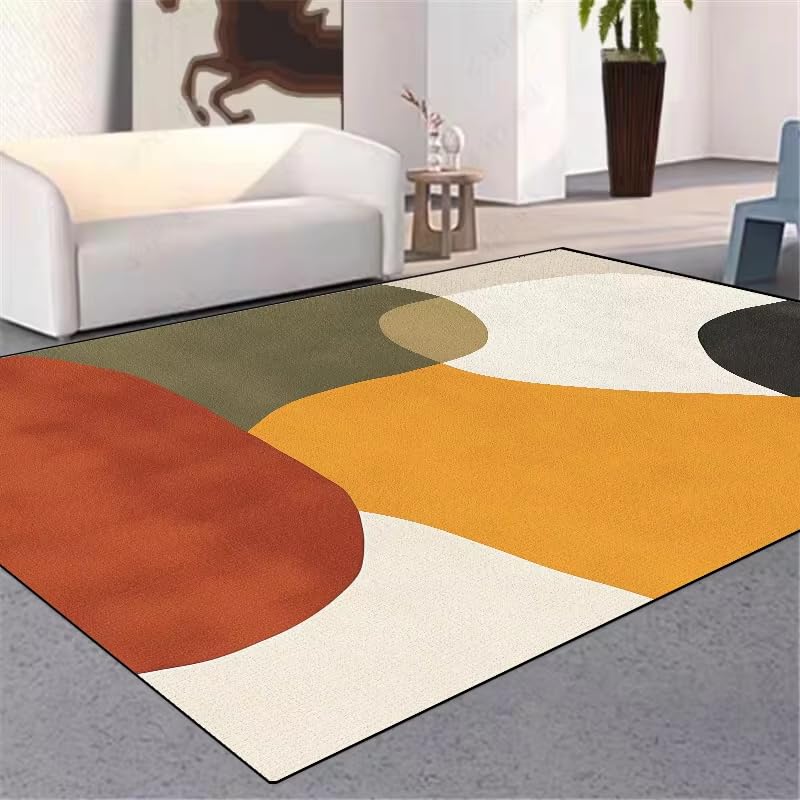 Tapis de table basse pliable moderne abstrait géométrique pour salon