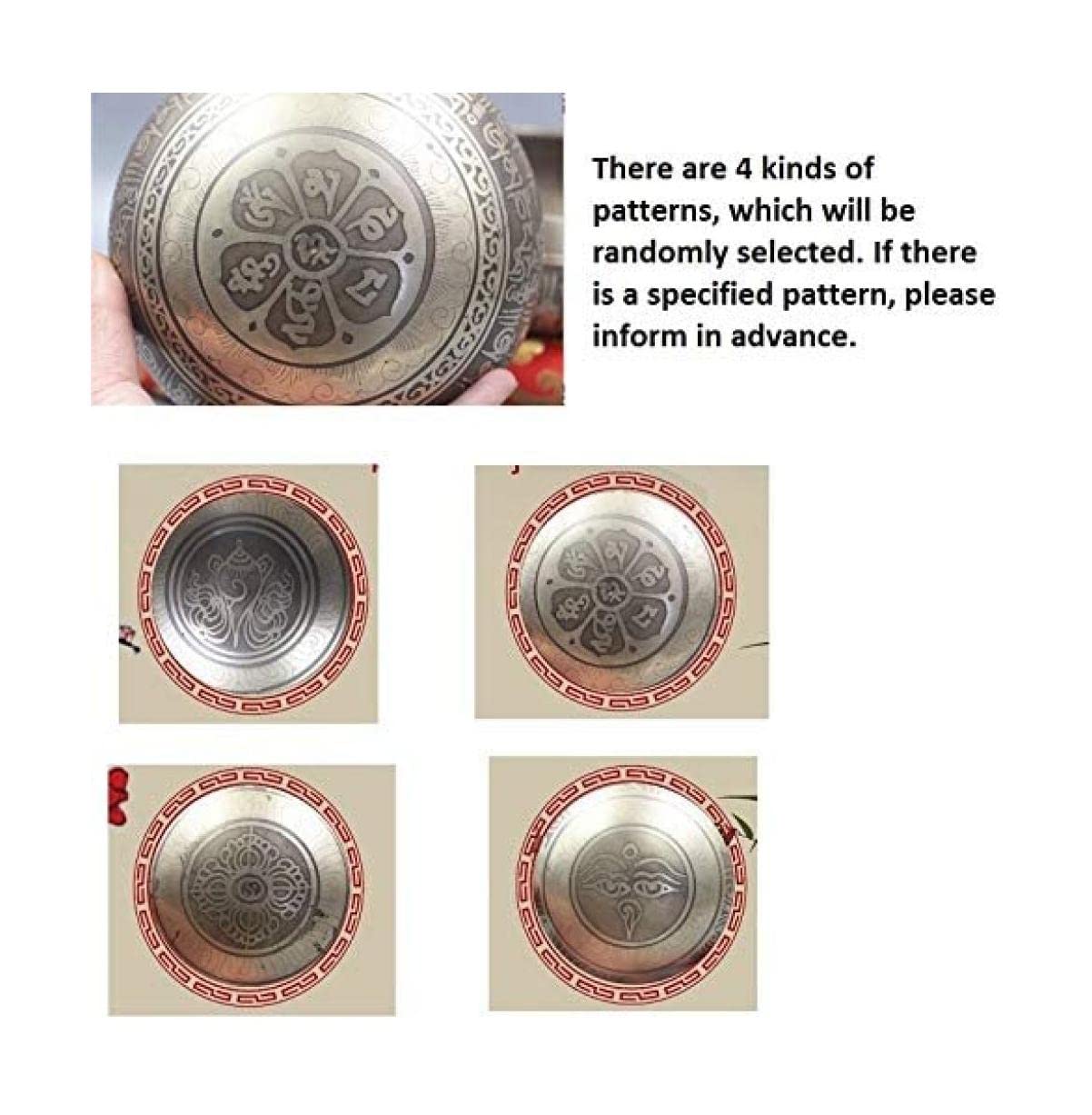 Set di campane tibetane facili da suonare per principianti, campane per meditazione buddista in metallo con cuscino percussore, suono meraviglioso per yoga, rilassamento, guarigione dei chakra, pregh