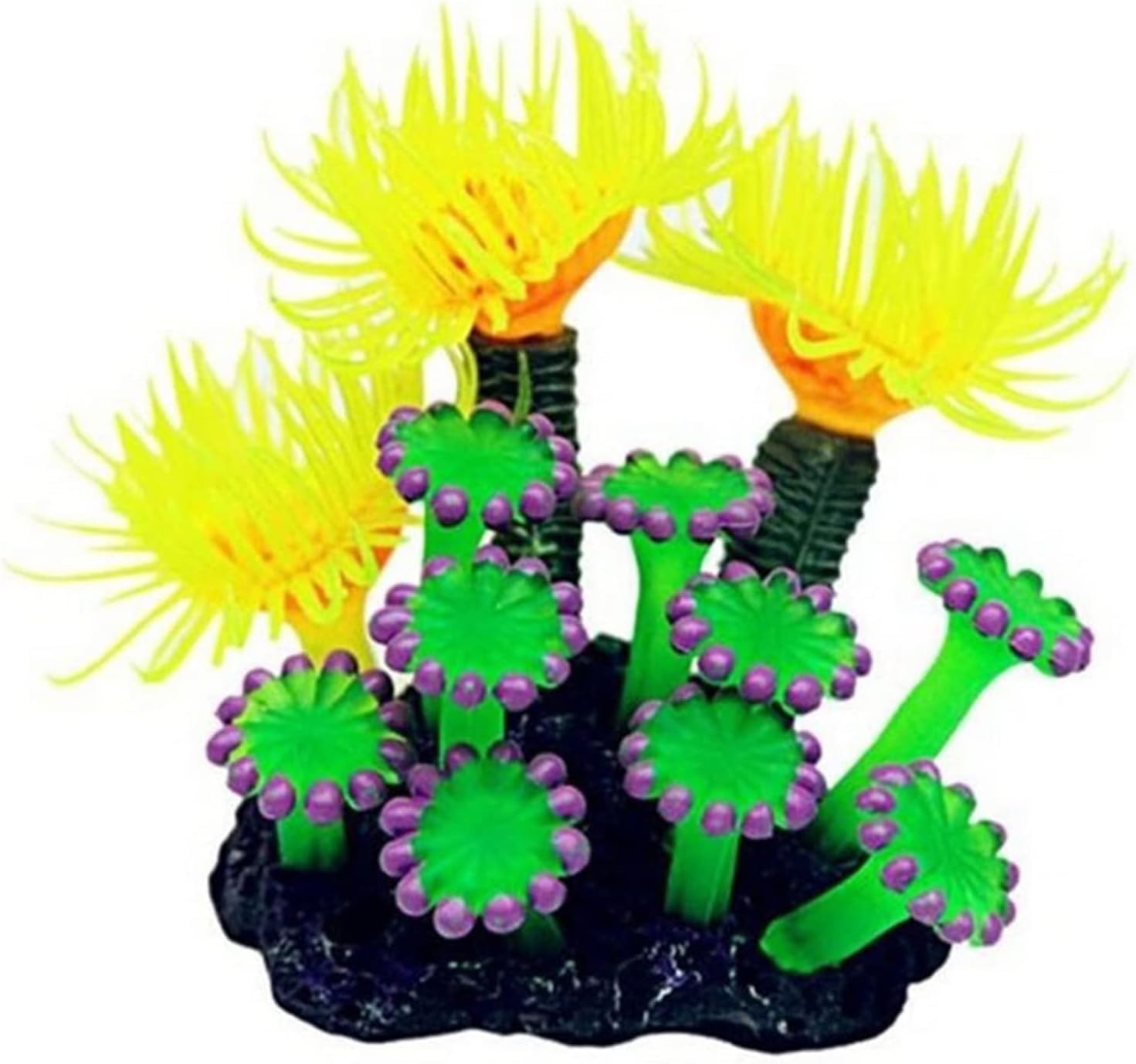 Artificial Underwater Coral Aquarium Fish Tank Simulation Decoration Aquarium Backgrounds Plants Water Grass Accessories Home Fish tank decoration (Color : C, Size : 5.8x9.5cm)