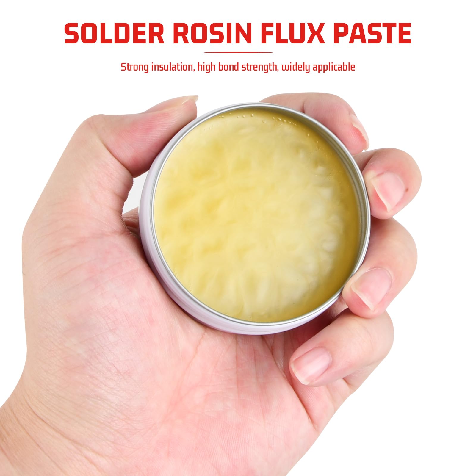 50 g Pasta Saldature, Flusso di Saldatura, 2 Pezzi Flusso Di Pasta, Pasta Per Saldatura a Stagno, Senza Piombo Flussi per Pasta Saldante, Strumento di Riparazione Professionale per Meccanico