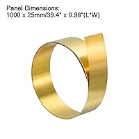 Vista 2 de uxcell Rollo de hoja de latón, placa 3,280.8 ft m x 82.0 ft m x 0.7 ft m de la hoja del metal