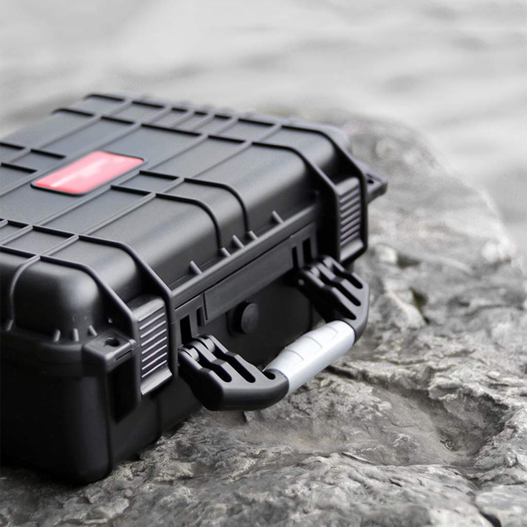 Cassetta degli Attrezzi con Ruote, Organizer per Cassetta degli Attrezzi in plastica Scatola Porta Attrezzi Portatile Multiuso Antiurto (Nero 560x430x265mm)