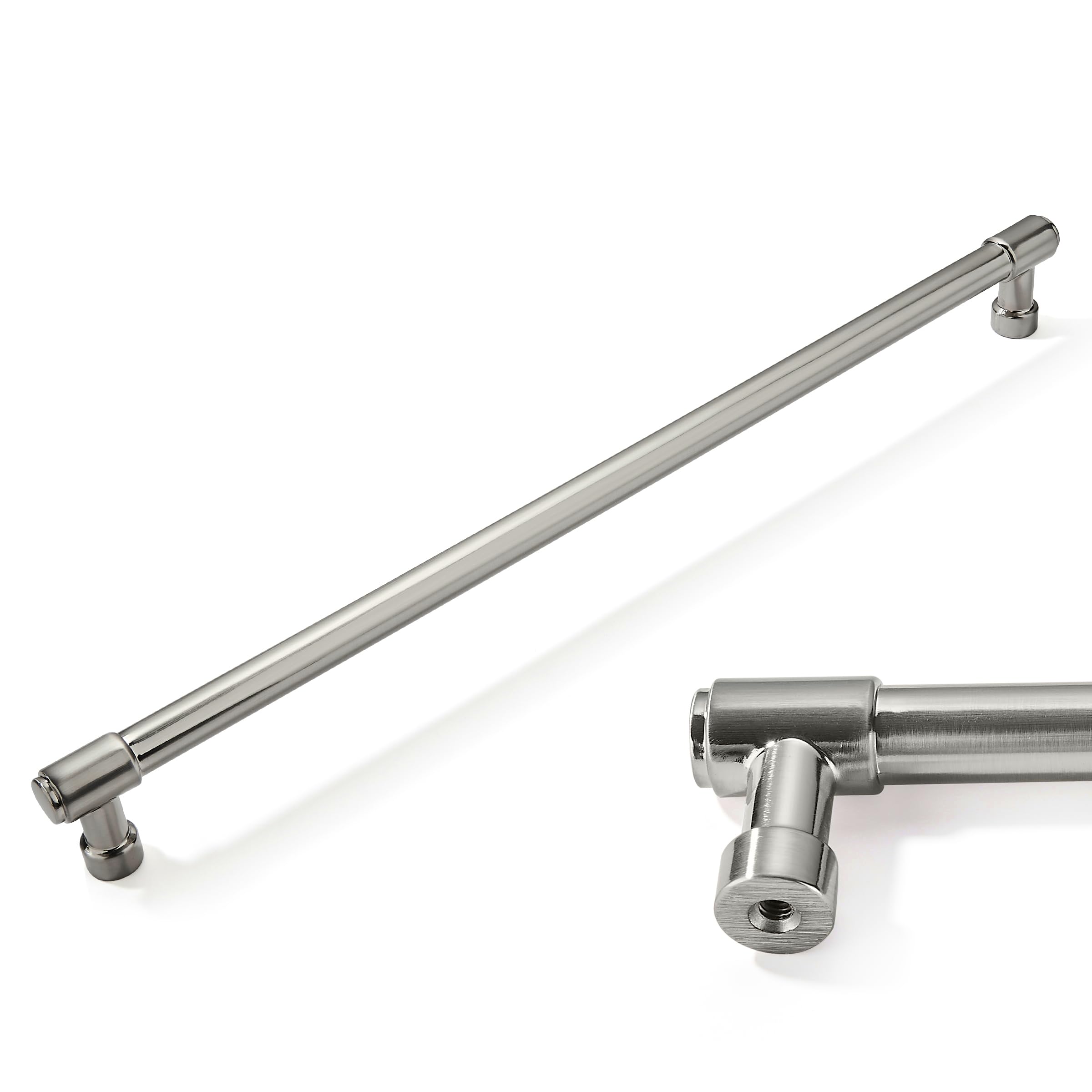 CABDM 2 Pack 12 Inch Kitchen Cabinet Handles - Brushed Satin Nickel Pulls for Drawers, Cupboards, and Cabinets