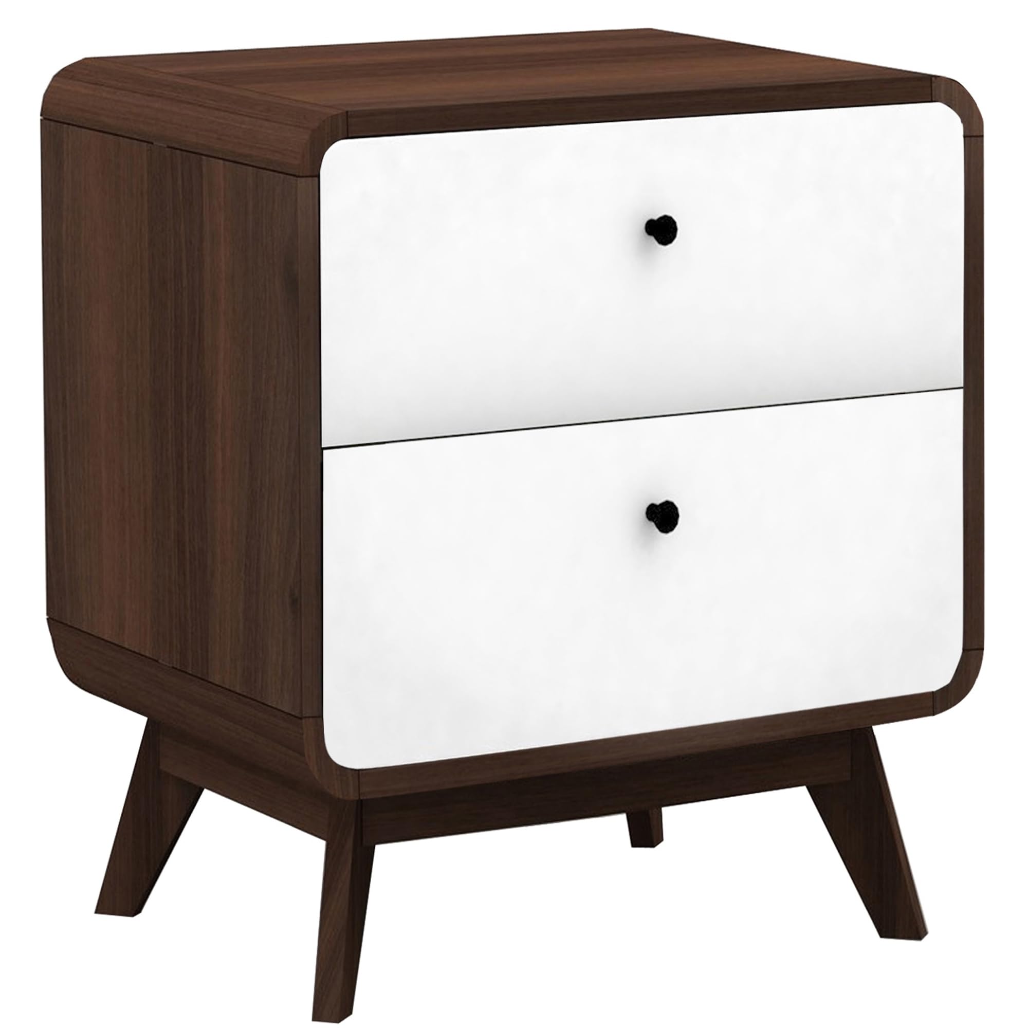 Dorel Home White Cassie Nights. 2Dr Walnut