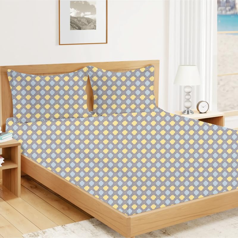 Bhoomi Impex Brushed Microfiber Bed Sheet Set – Super Soft, Cooling & Wrinkle-Resistant With Pillowcases