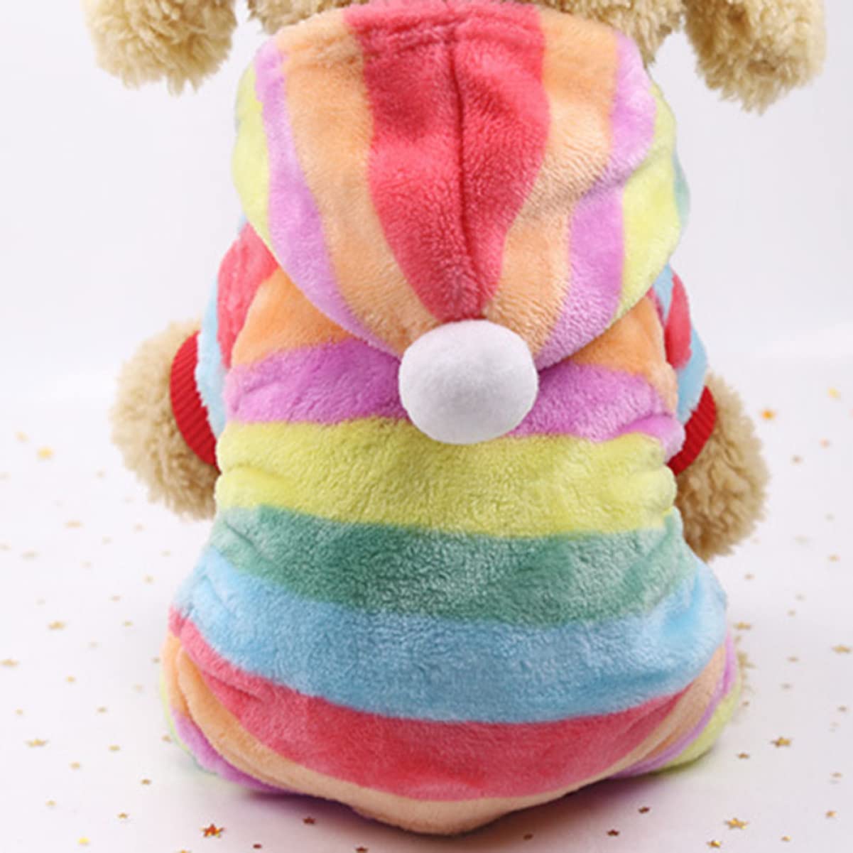 FRCOLOR Felpa con Cappuccio Cani 3 Pz Abbigliamento Camicia Banda Vestito per Cani