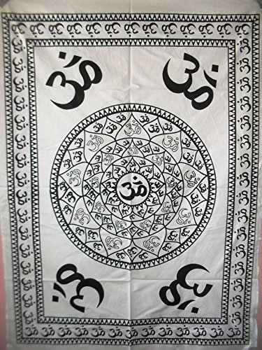 Traditionelle Jaipur OM Mandala Wall Art Poster, Hippie...