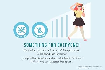 Frostline Vanilla Soft Serve Mix, Gluten & Lactose Free, 6 lb Bag | Vanilla soft serve mix with rich, creamy flavor; just add water, dairy or dairy-free milk for smooth frozen treats