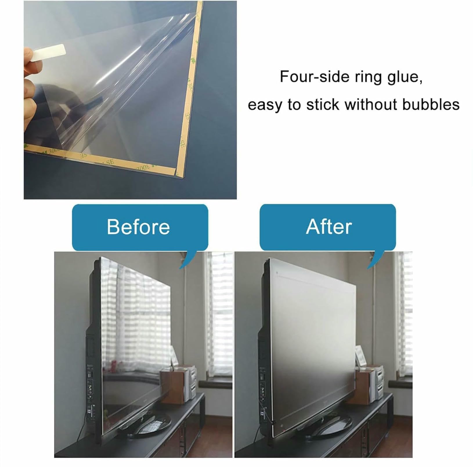 Protector de Pantalla de TV, Protector de Pantalla for TV de 40 a 50 Pulgadas, Filtro UV, luz Azul, reducción de Reflejos y protección contra rayones.(47 Inches(1044x590mm))