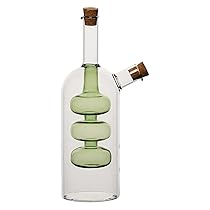 THUN -Set olio e aceto Bloomia – vetro, sughero – Collezione Giardino di primavera – Ø 7.16 cm, 22.7 cm h