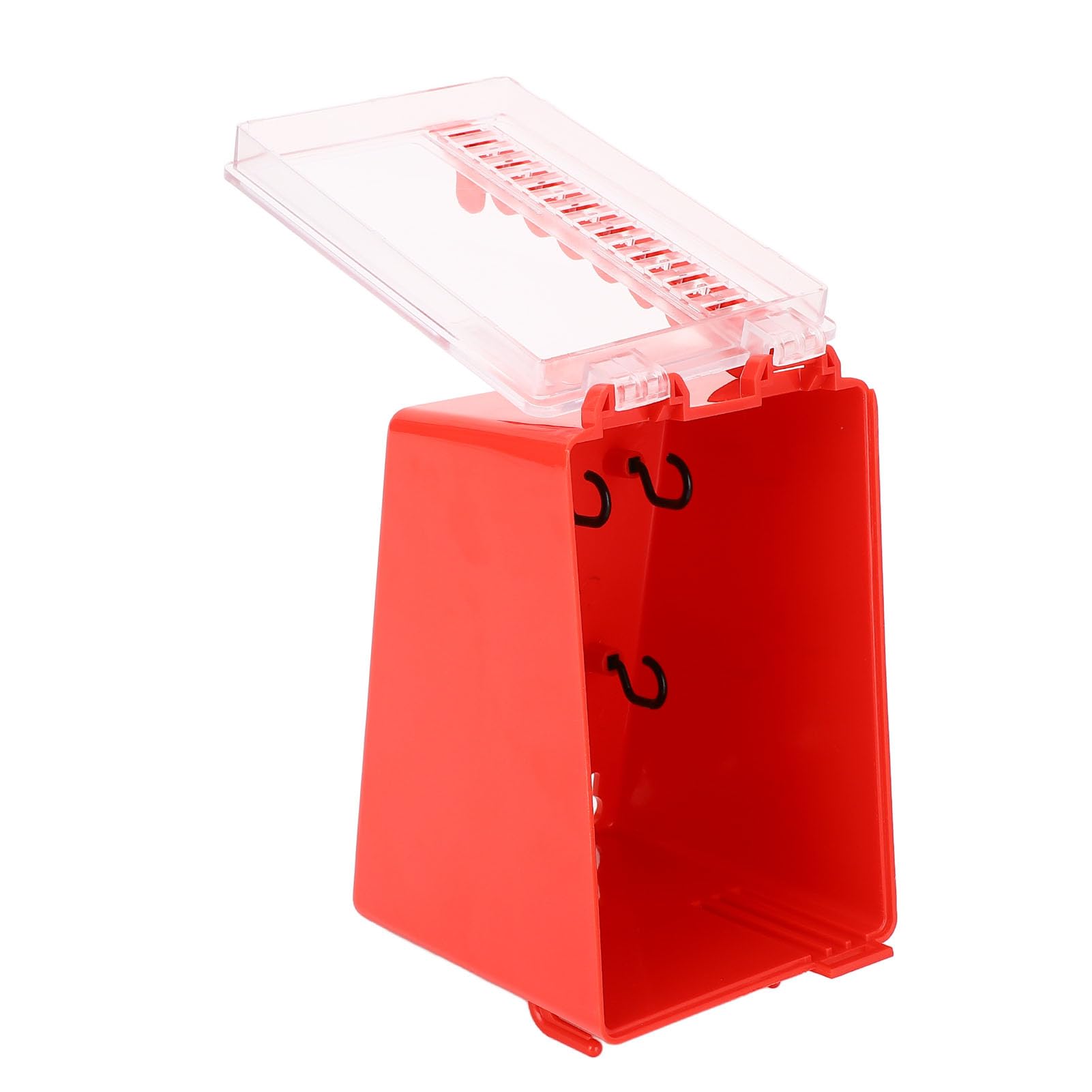 Lockout Tagout Box, Portable Wall Mount Group Lock 8 Hole Key Station, Transparent Panel for Factories and Construction Sites