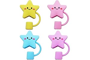 4PCS Cute Star Shaped Drinking Hole Caps for Stanley Cup Coldest 30oz...