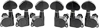 Wilkinson WJN03 3L3R EZ-Lok Guitar Tuners Machine Heads 1:19 Ratio Tuning Pegs Keys for Epiphone Les Paul SG Electric or Acoustic Guitar, Black