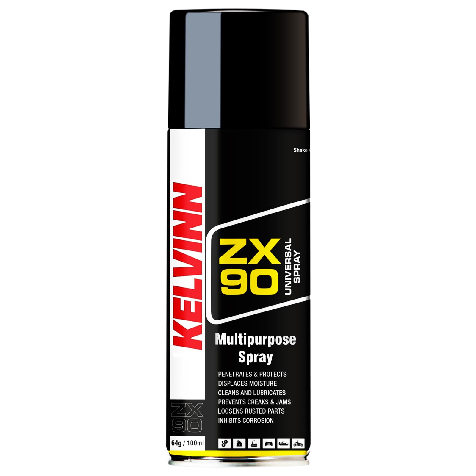 KELVINN ZX90 Universal Spray 100ml, Multi Purpose Lubricant Rust