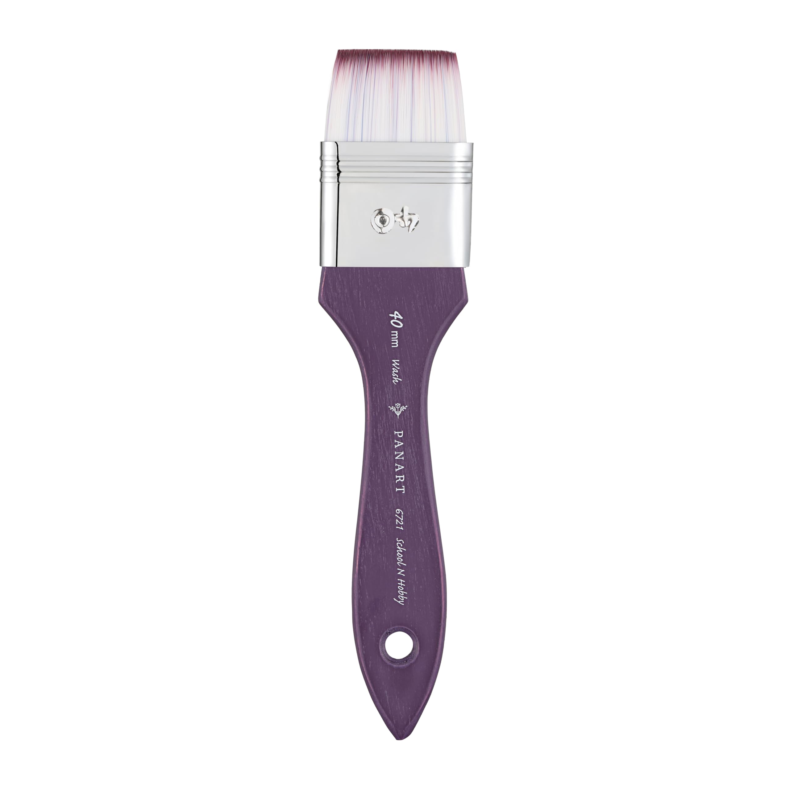 Pan Art Synthetic Fibre Wash No. 40 – Detail & Wash Brush for Watercolour & Gouache – Premium Brush for Artists Paintbrush for Fine Art, Craft & Illustration – 1 Unit