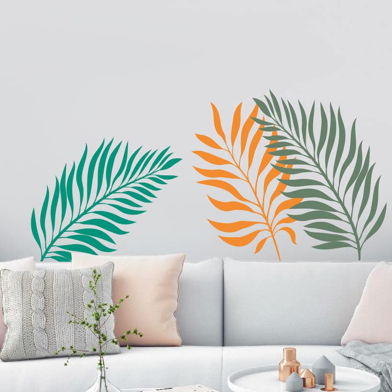 Colorful Leaf Printed Vinyl Wall Stickers/Decals for Room Studio Home Bedroom Living Room Wall Décor (B09WBW5NGQ) Amazon Price History, Amazon Price Tracker