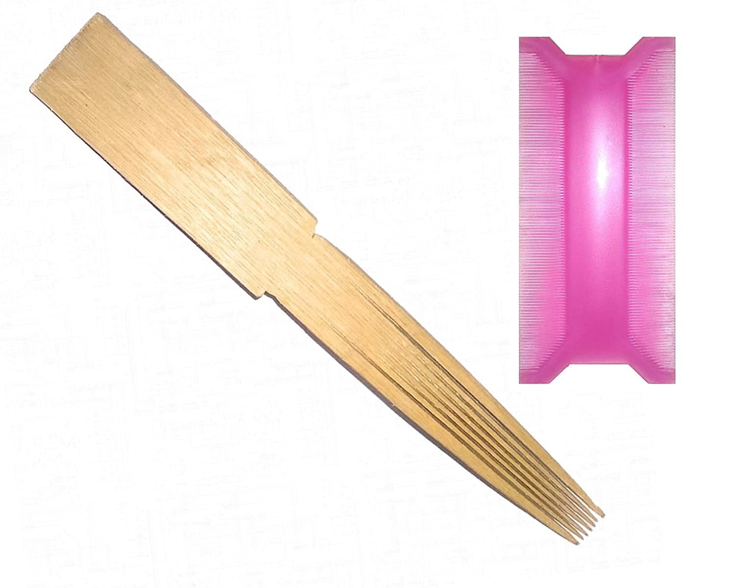 KGR Splash Wooden & Plastic Fine Tooth Dust Lice Remove Clean Hair Combs Eeroli Set Perfect for Lice Nits Eggs Bugs Removal from Hairs for Men Women Kids (Lice Comb1)