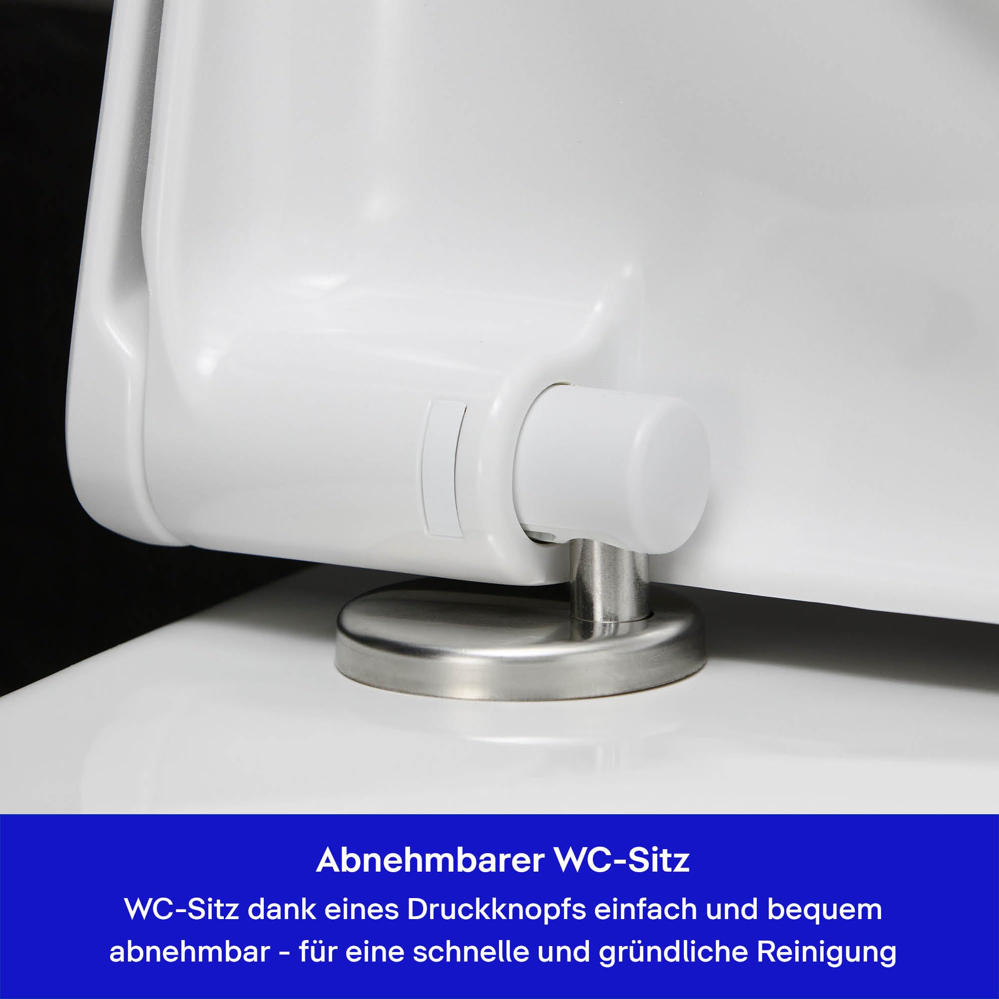 Duravit WC-Sitz D-Code mit Absenkautomatik - Toilettensitz aus Duroplast, D-Form, Soft-Close, Kunststoff-Scharniere, Weiß Hochglanz, Passend für Duravit D-Code Serie