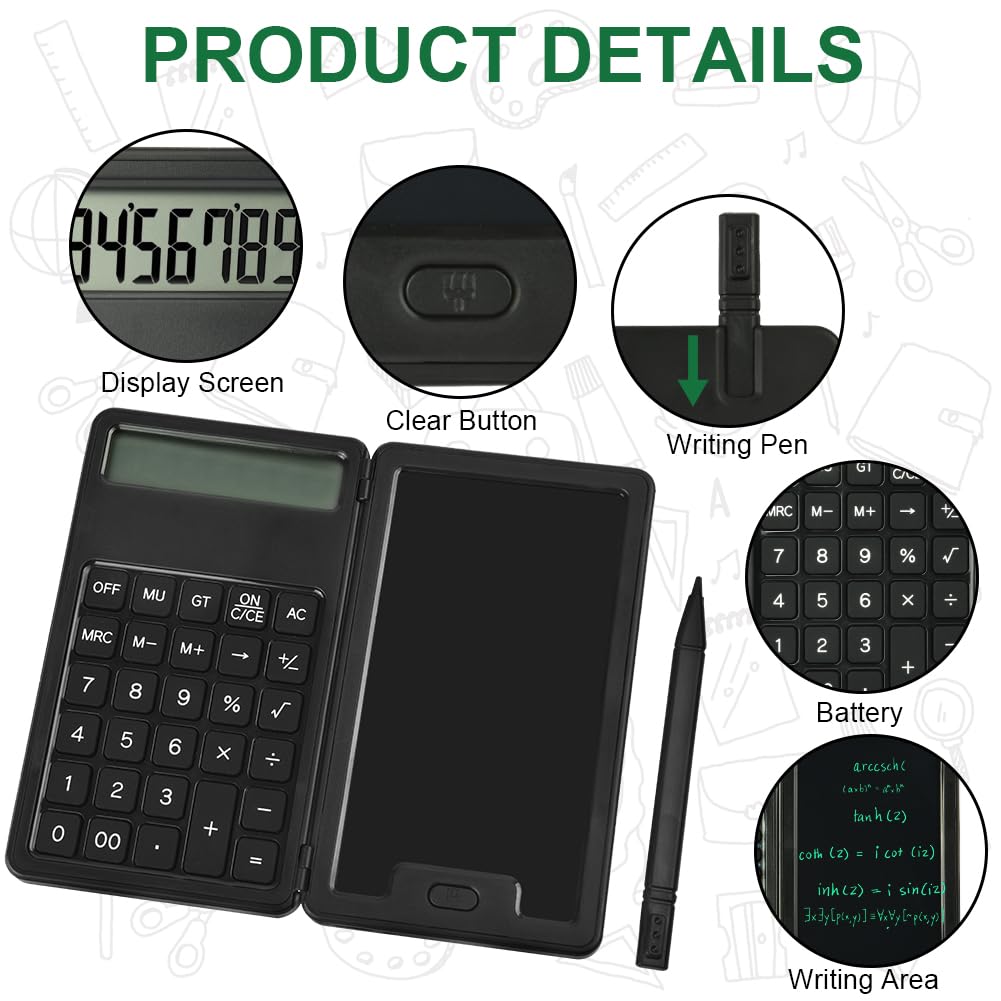 OFFCUP Scientific Calculator, Engineering Scientific Calculators with 5" LCD Writing Tablet and Pen - Image 3